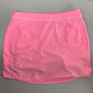 RLX Ralph Lauren Golf Skort Womens Medium Pink Stretch Mesh Activewear